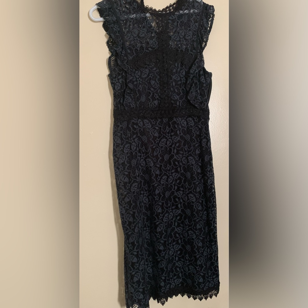 High neck lace Zara dress. Size L.